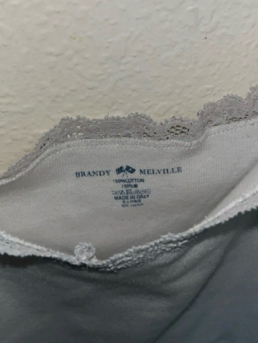 Brandy Melville White Lace-Trim Camisole - Picture 3 of 4